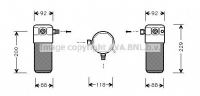 AVA QUALITY COOLING dwd021 -  Осушитель, кондиционер